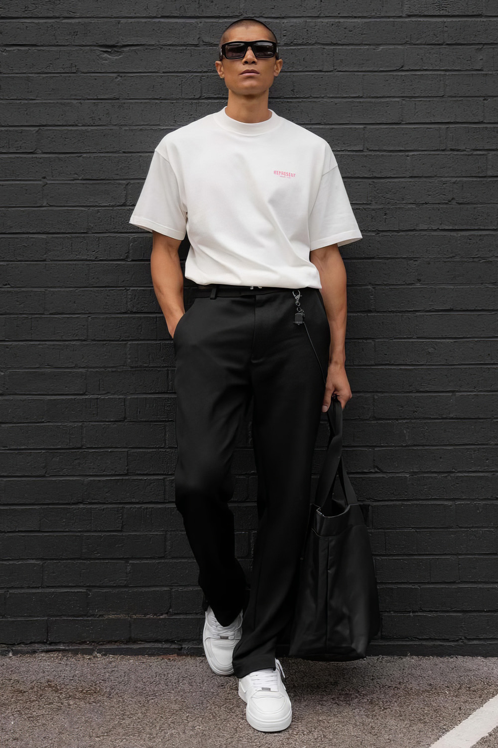 black-white-outfit-1 Men's black and white outfit combination