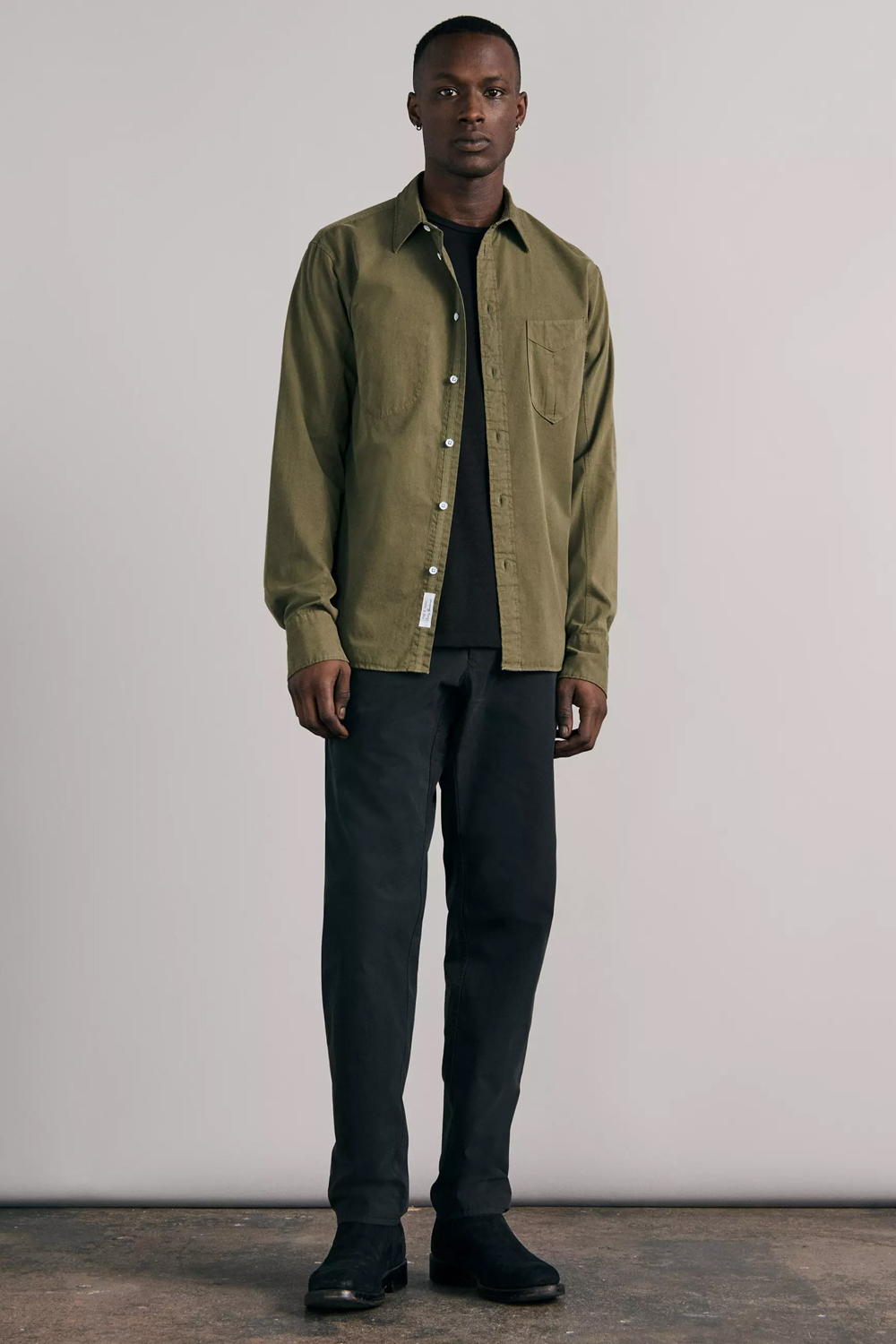 perfectcolourcombos19 Men's green and black outfit combination