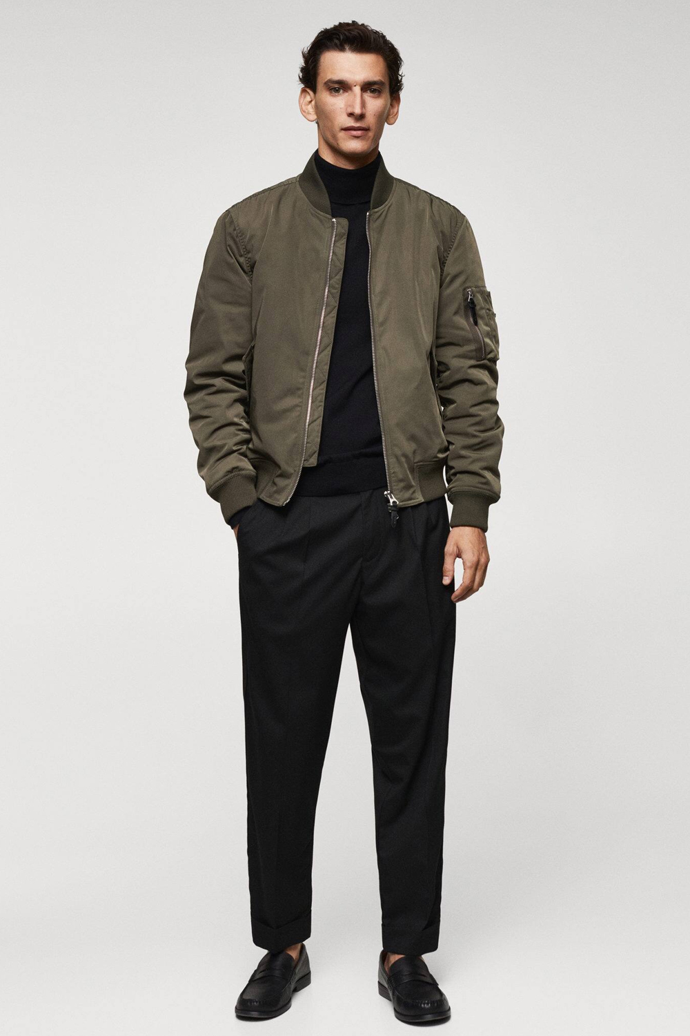 perfectcolourcombos20 Men's green and black outfit combination