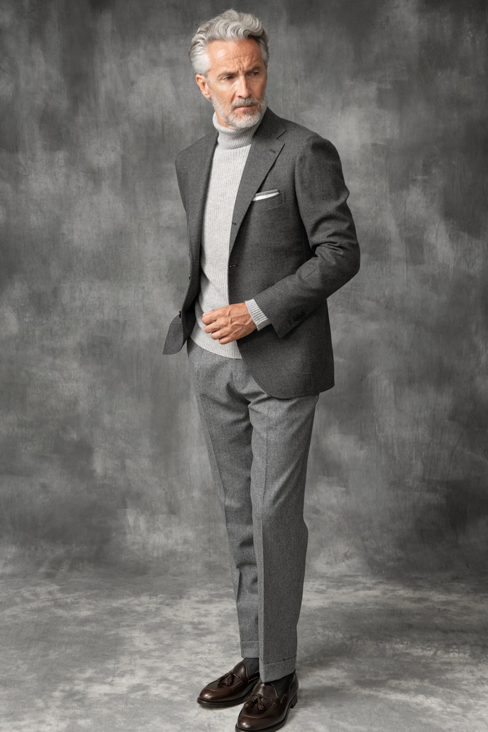 perfectcolourcombos36 Men's tonal grey outfit combination