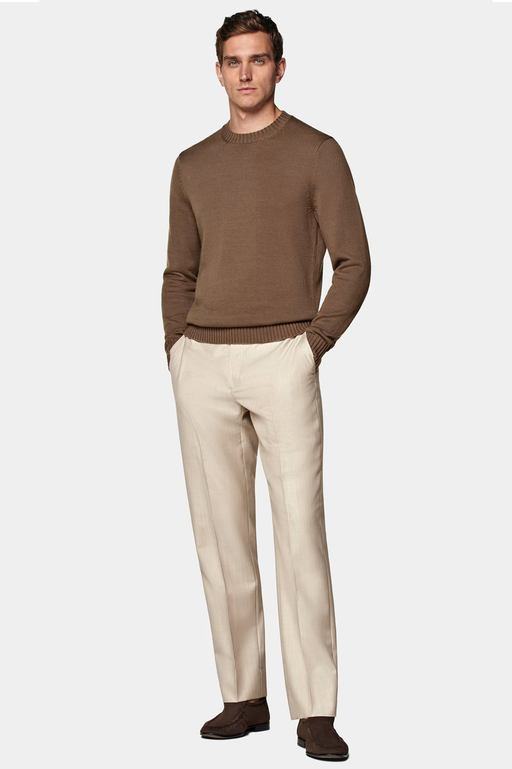 perfectcolourcombos7 Men's brown and beige outfit combination
