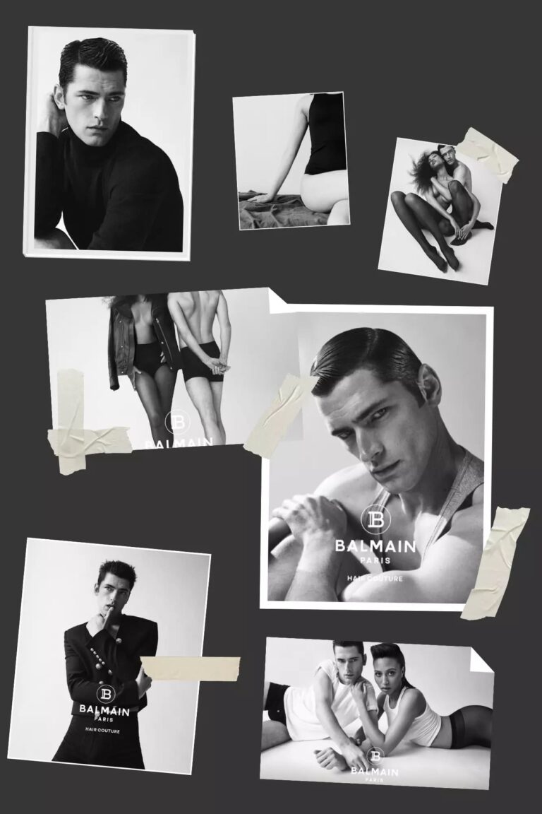 Sean O’Pry Fronts Balmain Hair Couture 2024 Advertising marketing campaign
