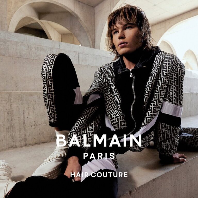 Jordan Barrett Leads Balmain Paris Hair Couture Campaign