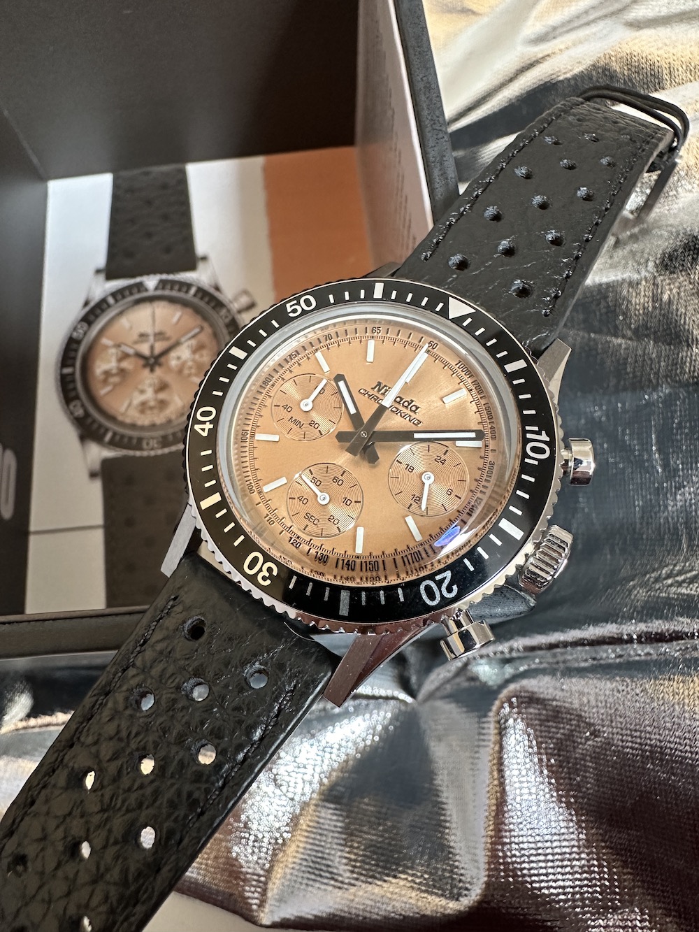 Nivada Chronoking Salmon on packaging