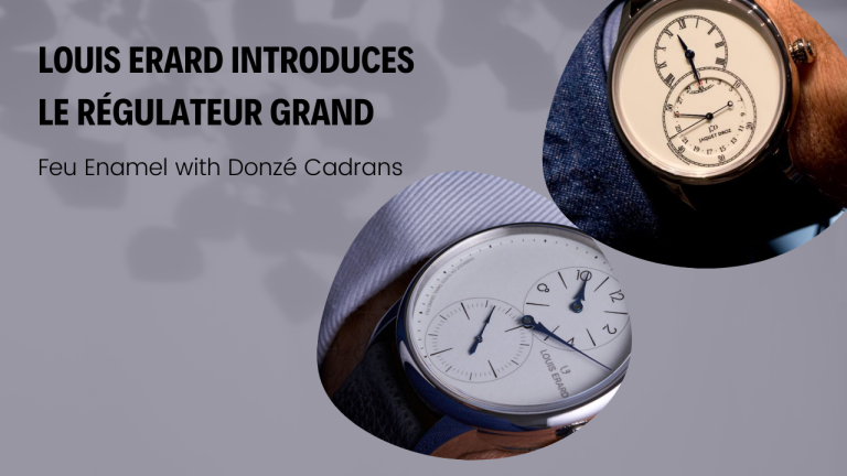 Louis Erard Introduces Le Régulateur Grand Feu Enamel with Donzé Cadrans