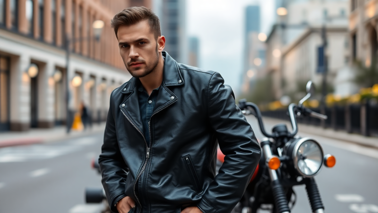 How Should a Leather Biker Jacket Fit for Men?