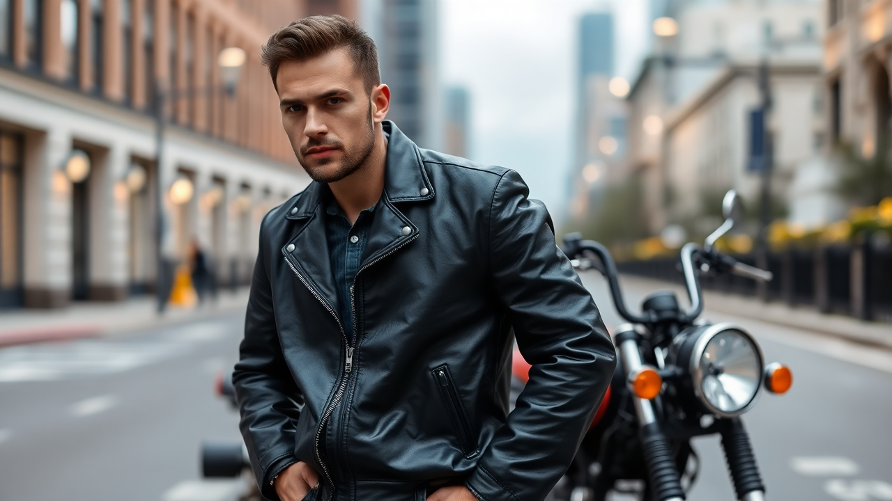 How Should a Leather Biker Jacket Fit for Men